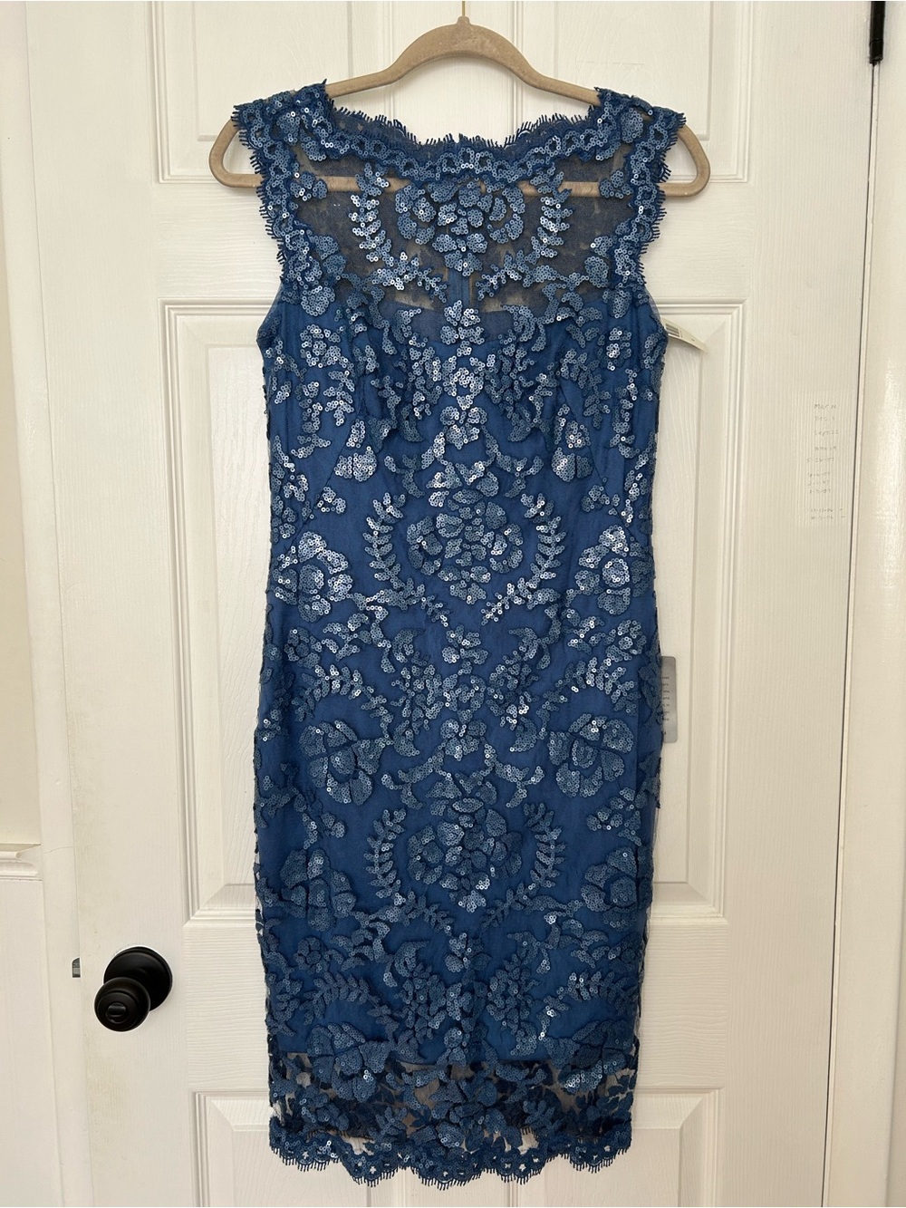 Tadashi Shoji Paillette Embroidered Lace Sheath Dress